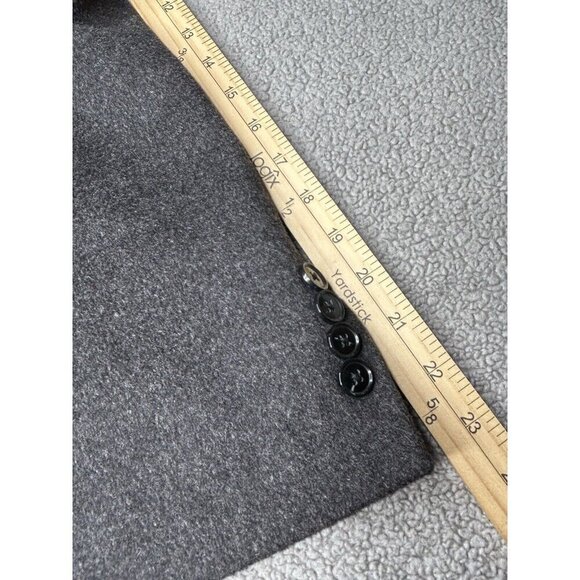 Stafford Wool Blazer Mens 40S Charcoal Gray Wool Jacket Sport Coat Casual Office - Picture 11 of 13